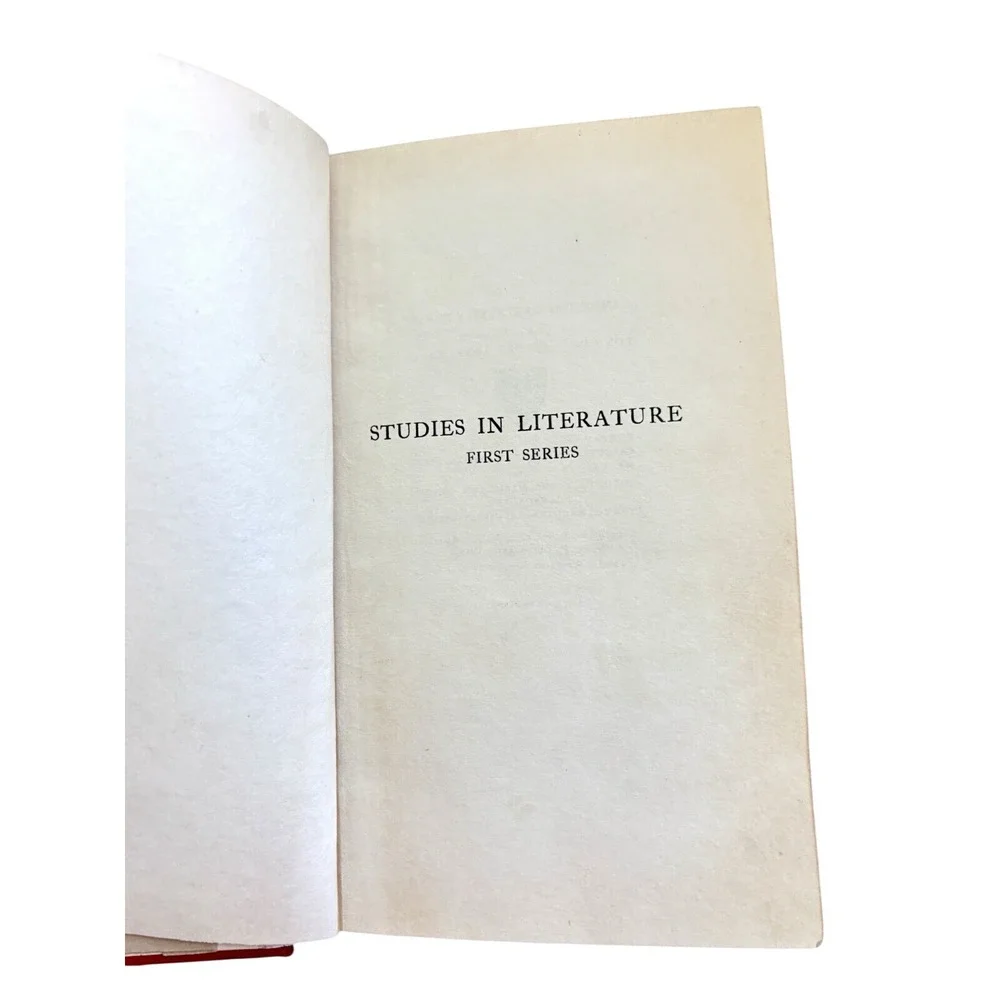 Studies in Literature, First Series (Sir Arthur Quiller-Couch - 1923‎